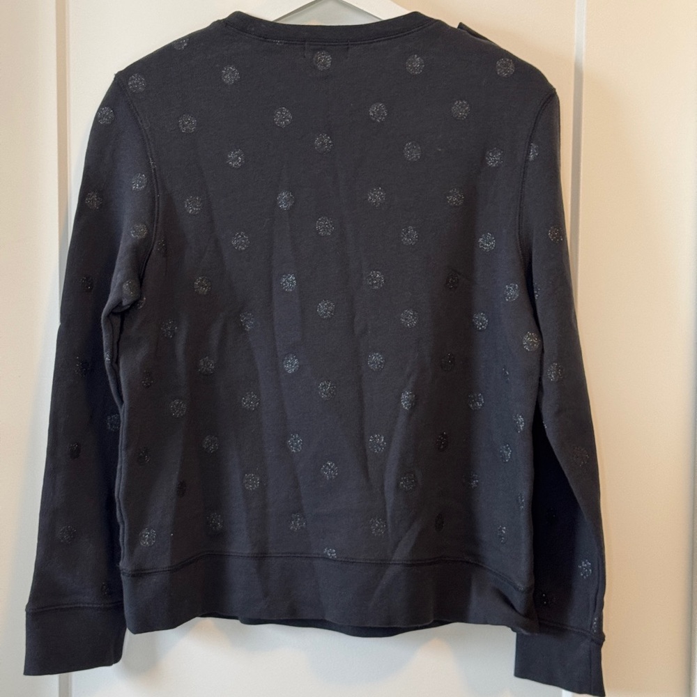 Kate Spade* Steal the Spotlight -Glitter Bow Sweatshirt - Picture 3 of 5